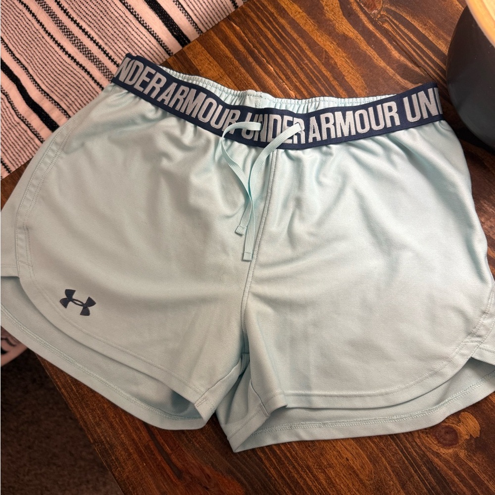 Under Armour Women's Sky Blue Athletic Shorts